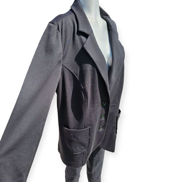 Penningtons Black Stretch Relaxed Fit Blazer Size 20 - Picture 6 of 15